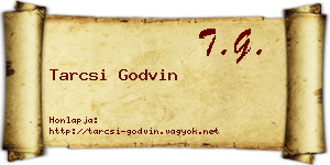 Tarcsi Godvin névjegykártya